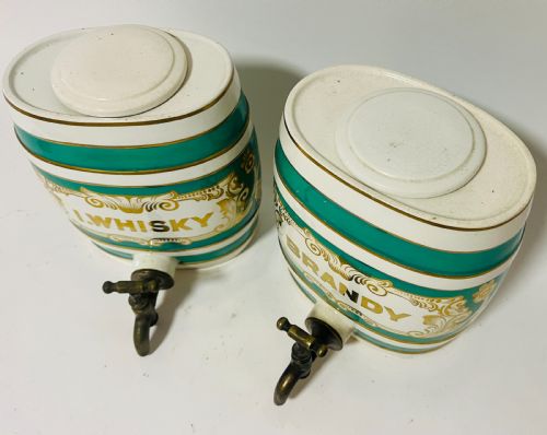 fig 1. Pair of Victorian Spirit Barrels