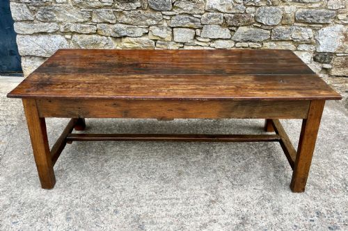 Large Antique French Cherrywood Farmhouse Table