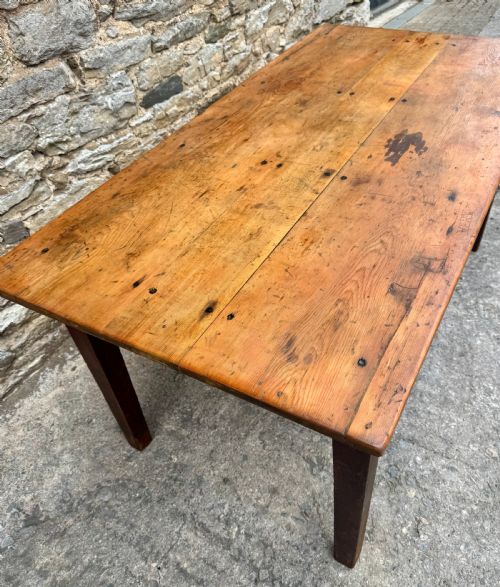 fig 2. Antique Pine Farmhouse Table