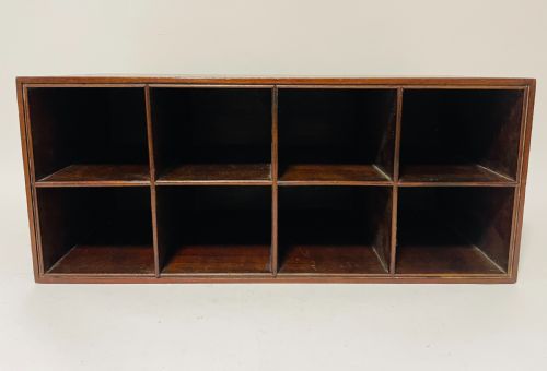 fig 1. Antique Mahogany Pigeon Holes
