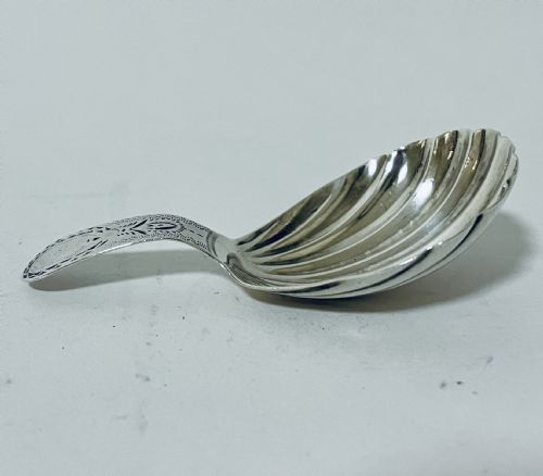 18th Century Georgian Silver Caddy Spoon