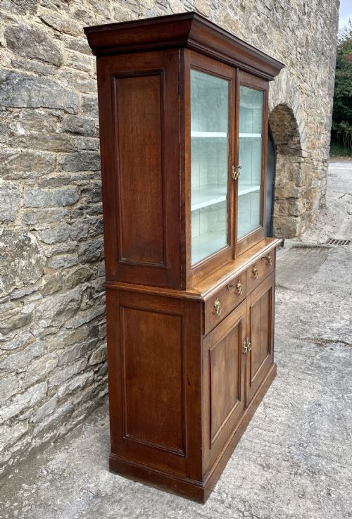 fig 2. Victorian Oak Glazed Dresser