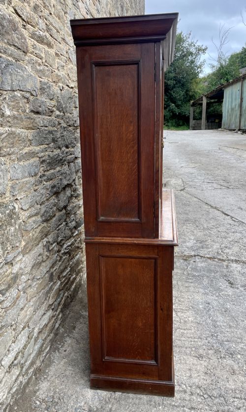 fig 3. Victorian Oak Glazed Dresser