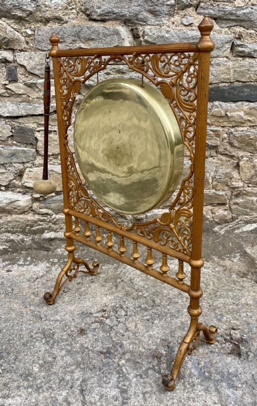 fig 2. Large Antique Brass Dinner Gong