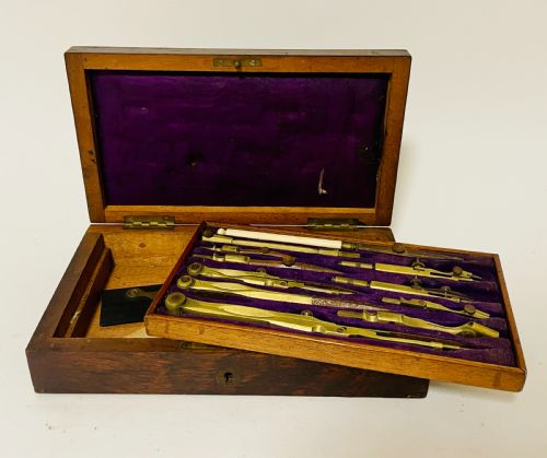 fig 2. Antique Technical Drawing Set