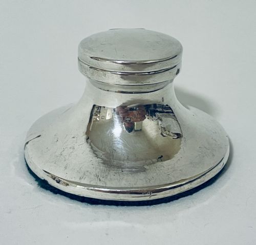 Antique Sterling Silver Inkwell
