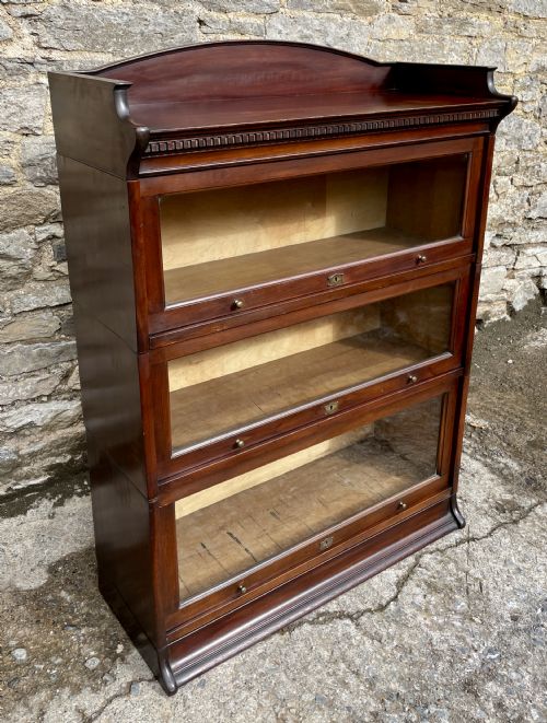 fig 1. Antique Mahogany LEBUS Stacking Bookcase