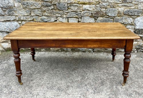 Victorian Oak and Ash Farmhouse Table