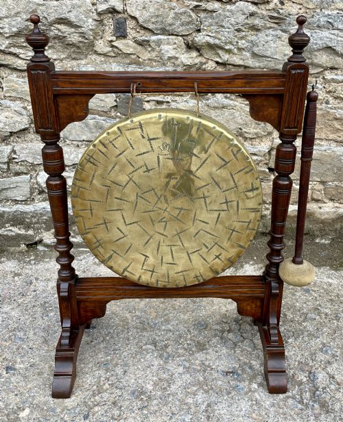 Antique Oak Framed Dinner Gong