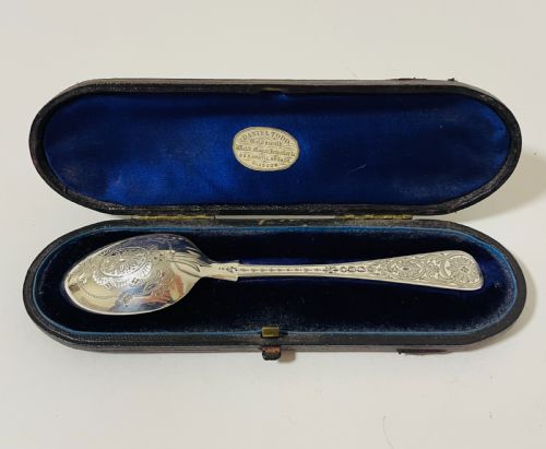 Victorian Silver Christening Spoon
