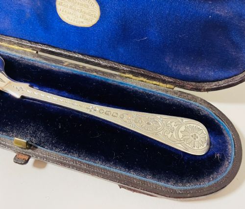 fig 2. Victorian Silver Christening Spoon
