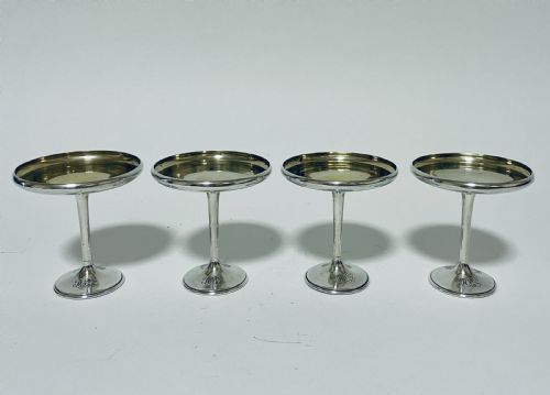 Set of 4 American Sterling Silver Compotes