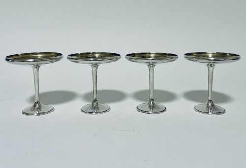 fig 1. Set of 4 American Sterling Silver Compotes