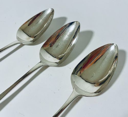 fig 1. Set of 3 Georgian Silver Tablespoons