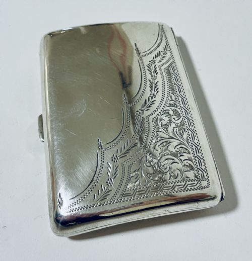 fig 1. Antique Silver Cigarette Case