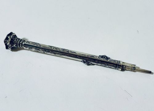 Antique Silver Propelling Pen and Pencil