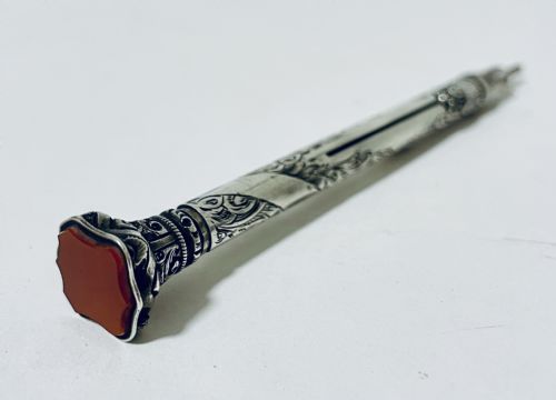 fig 2. Antique Silver Propelling Pen and Pencil