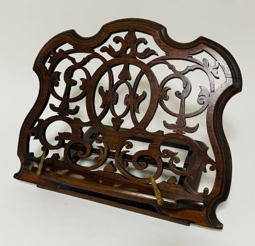 Antique Mahogany Adjustable Book Stand