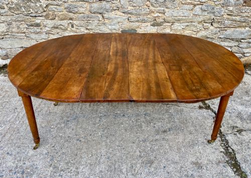 fig 1. Antique French Fruitwood Extending Dining Table