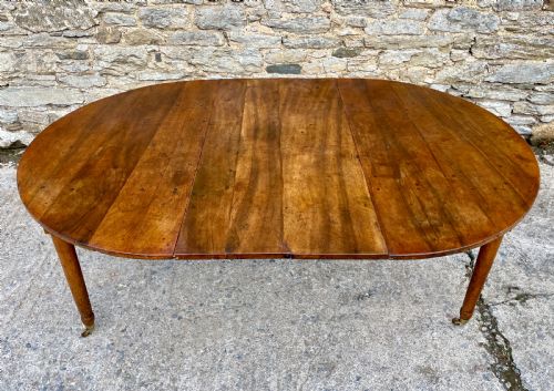 fig 2. Antique French Fruitwood Extending Dining Table