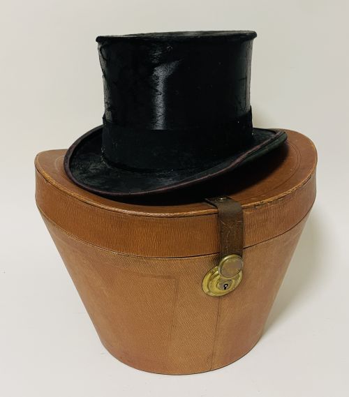 Antique Silk Top Hat in Box