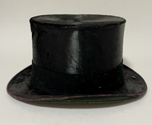 fig 1. Antique Silk Top Hat in Box