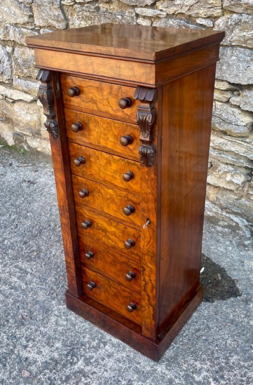fig 2. Victorian Walnut Wellington Chest