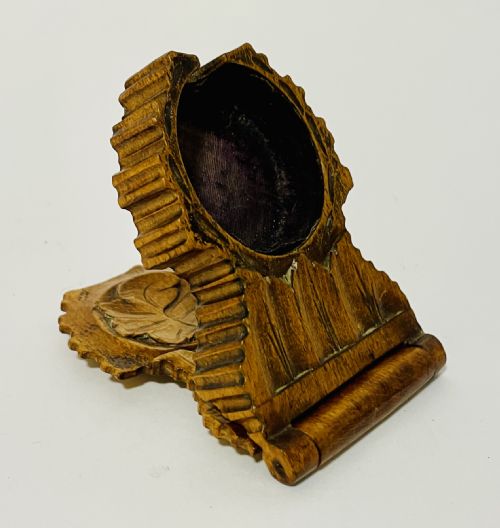 Antique Black Forest Pocket Watch Holder