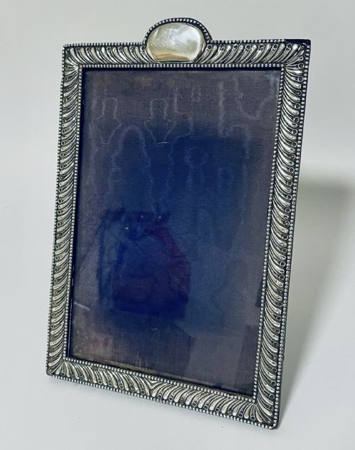 fig 1. Large Edwardian Silver Photo Frame