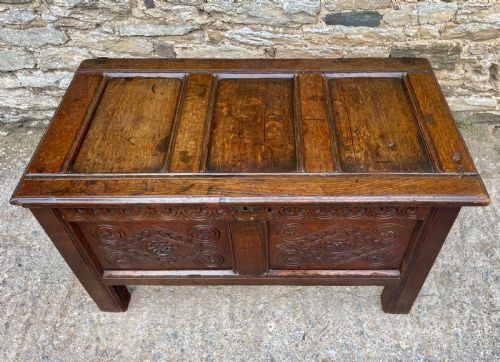 fig 1. 17th Century Oak Coffer
