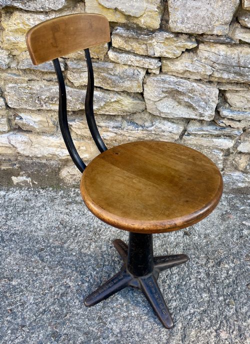 fig 1. Original Singer Factory Machinist’s Chair