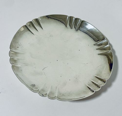 fig 1. Antique Silver Pedestal Footed Bowl