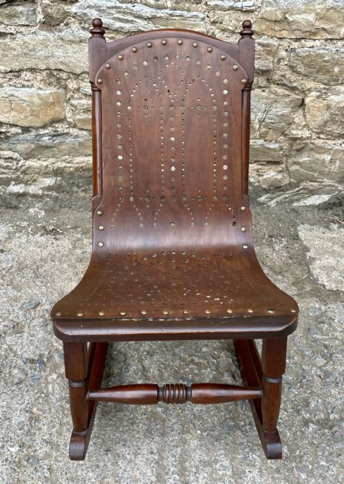 fig 1. Antique Child's Bentwood Rocking Chair