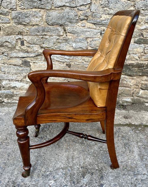 fig 1. Victorian Mahogany Desk Chair