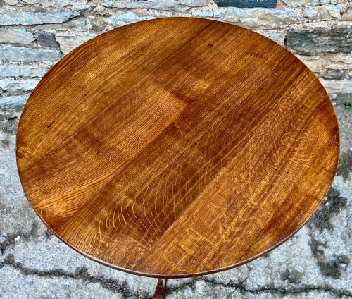fig 1. Georgian Oak Tilt Top Wine Table