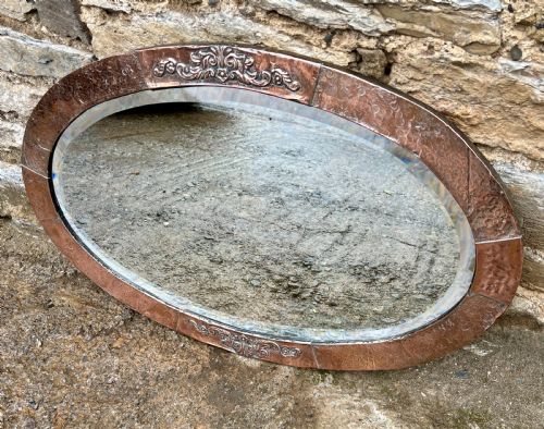 fig 1. Arts and Crafts Copper Mirror