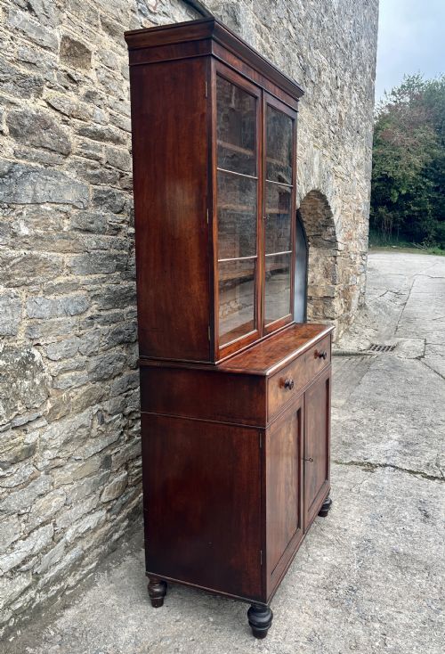 fig 2. William IV Mahogany Glazed Bookcase