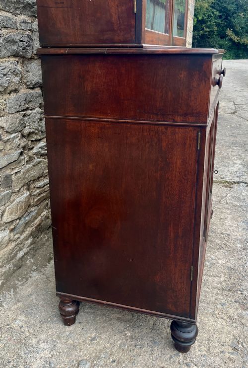 fig 3. William IV Mahogany Glazed Bookcase