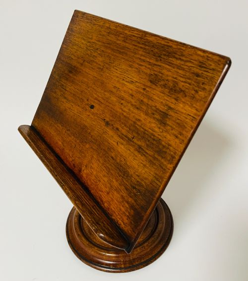 fig 1. Antique Mahogany Adjustable Reading Stand
