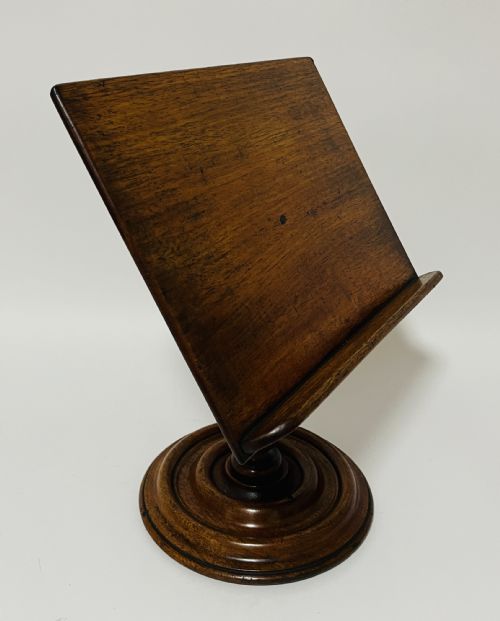 fig 2. Antique Mahogany Adjustable Reading Stand