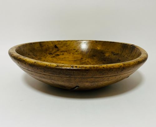 fig 1. Antique Sycamore Dairy Bowl