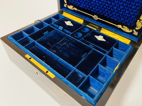fig 2. Victorian Coromandel Sewing Box by Parkins & Gotto
