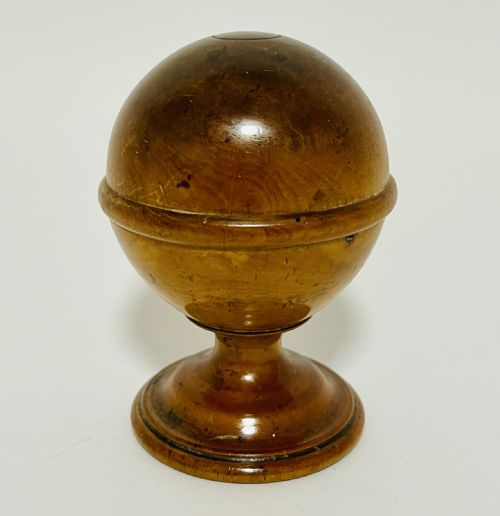 Antique Apothecary's Treen Pill Silverer