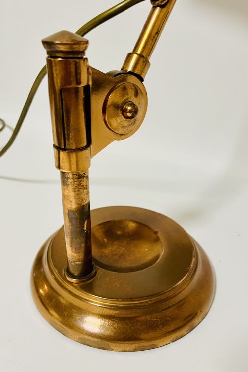 fig 3. Antique Copper Banker's Desk Lamp