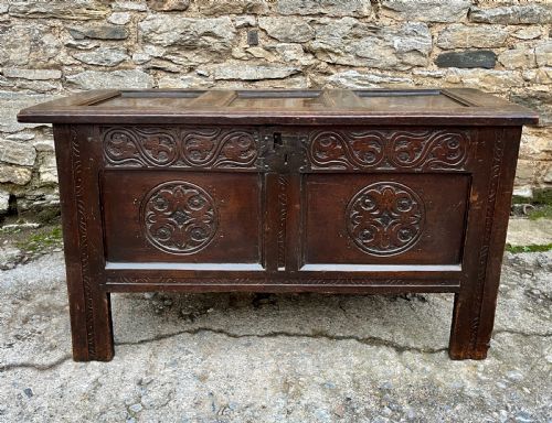 fig 1. 17th Century Oak Coffer