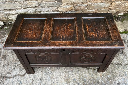 fig 2. 17th Century Oak Coffer