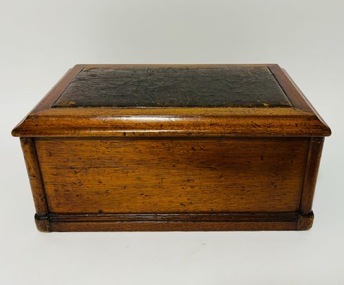 Antique Mahogany Shoe Shine Box