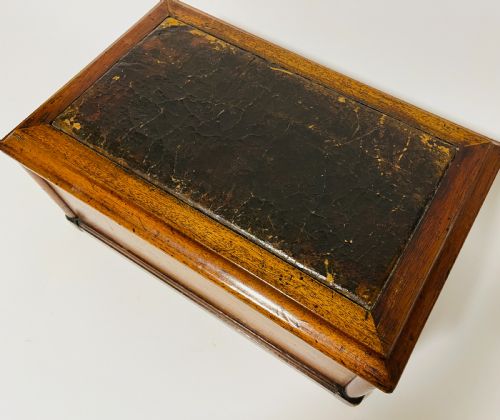 fig 1. Antique Mahogany Shoe Shine Box