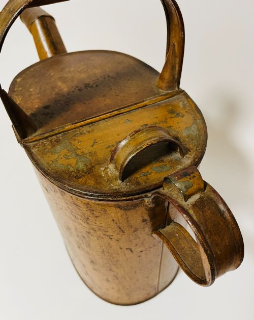 LARGE VICTORIAN TOLEWARE HOT WATER CAN - ADDITIONAL PHOTO 3