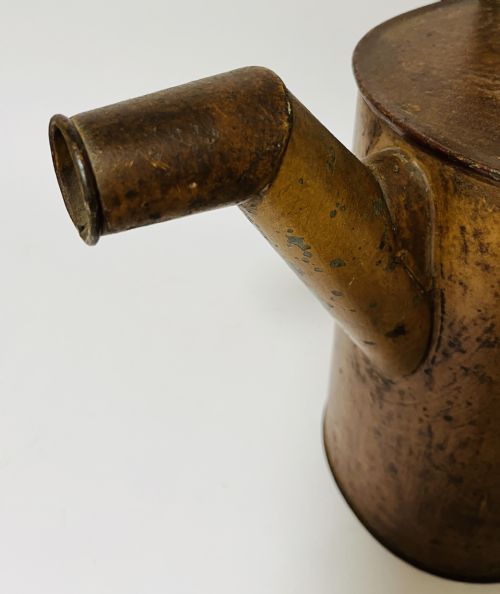 LARGE VICTORIAN TOLEWARE HOT WATER CAN - ADDITIONAL PHOTO 8